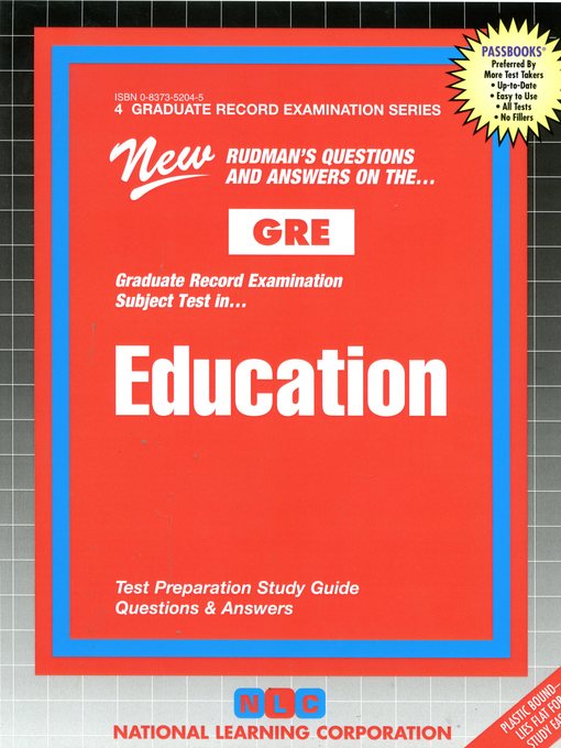 Cover image for GRE Education